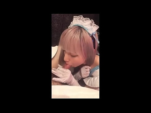 ❤️ Японскі ідал [маюка], французскі касцюм пакаёўкі, частка 1, мінет і дрочка з ласьёнам ❤️ Проста порна у нас ﹏
